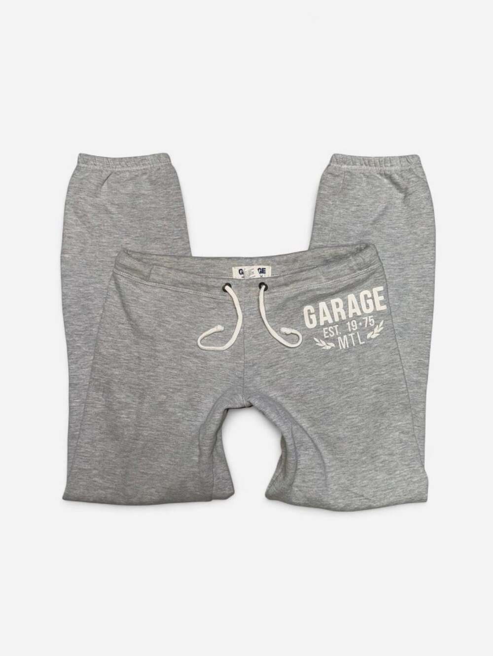 Y2K Low Rise Garage Sweatpants Size XS Grey Cotton Blend Joggers